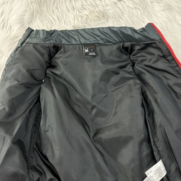 Spyder boys puffer vest jacket size 5 full zip sleeveless - Picture 7 of 9